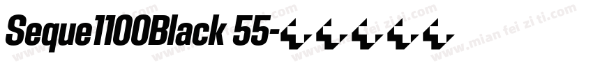 Seque1100Black 55字体转换